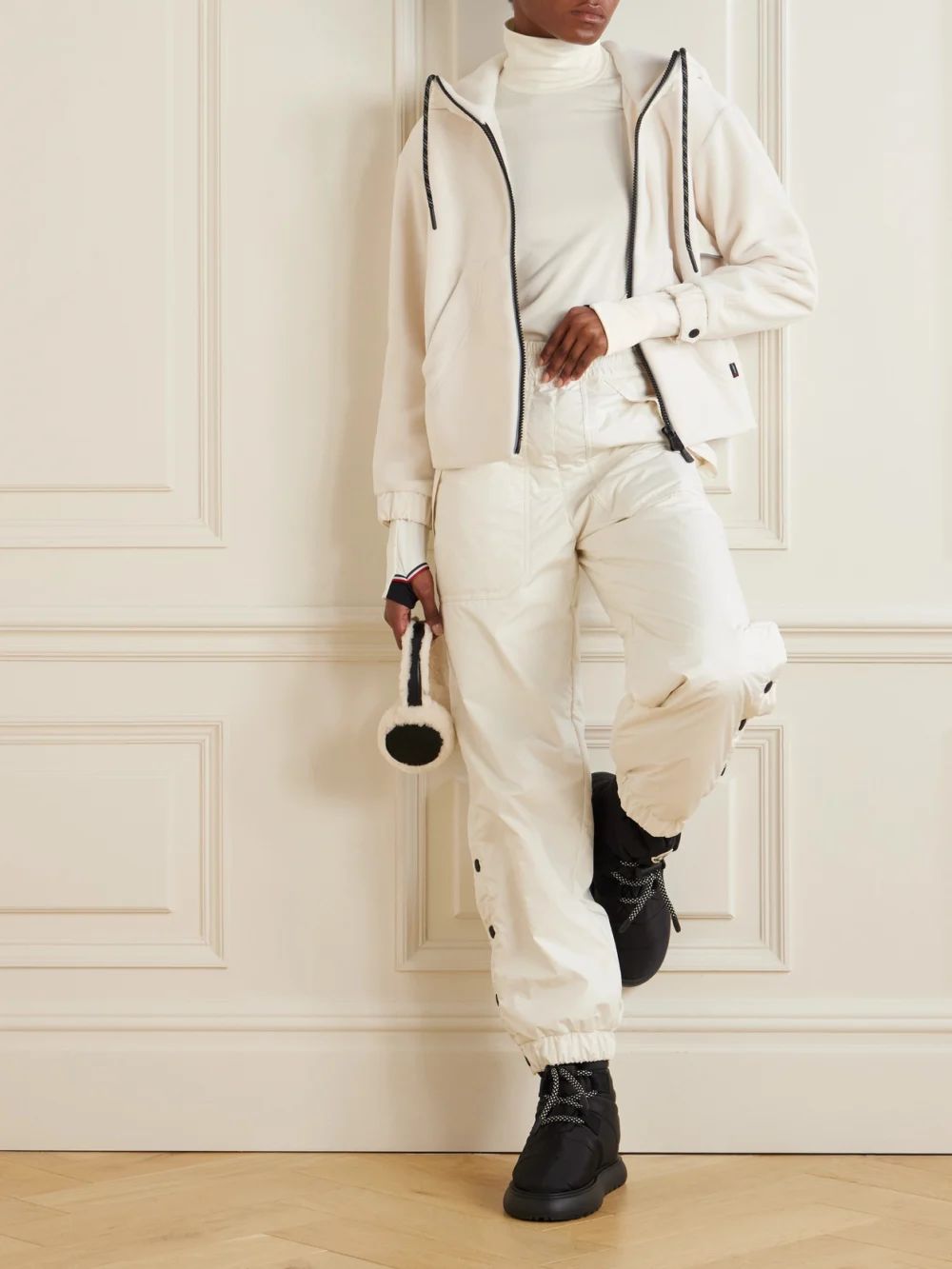Moncler Grenoble Polartec® Stretch-knit Turtleneck Base Layer, worn by a model