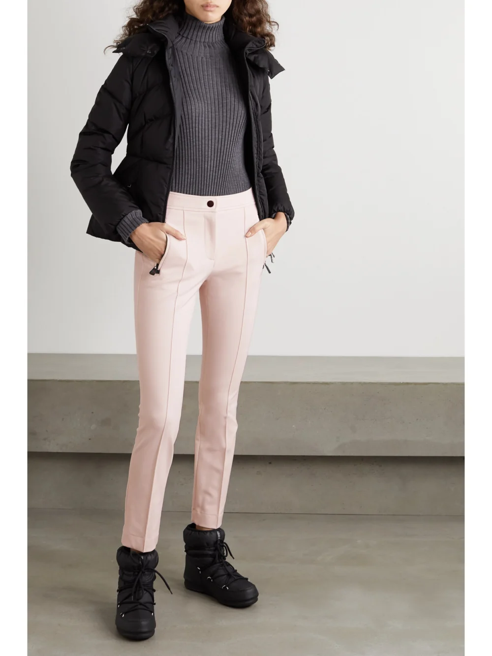 Moncler Grenoble Sportivo Stretch-twill Slim-leg Ski Pants, worn by a model