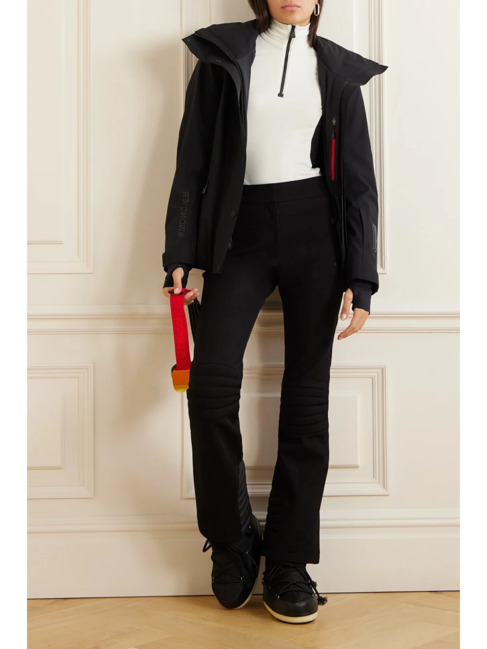 Moncler Grenoble Straight-leg Stretch-twill Ski Pants, worn by a model
