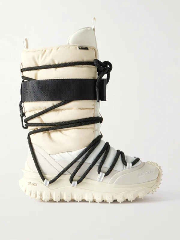 Moncler Grenoble Trailgrip Leather-trimmed Quilted Gore-tex® Ski Boots