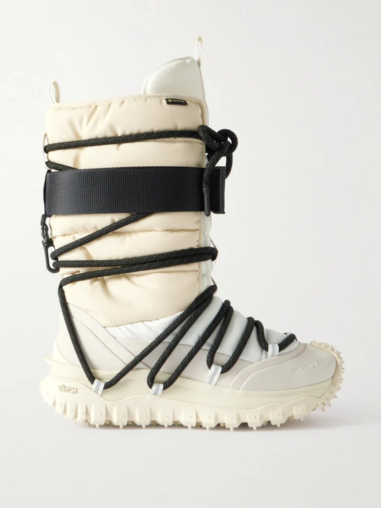 Moncler Grenoble Trailgrip Leather-trimmed Quilted Gore-tex® Ski Boots