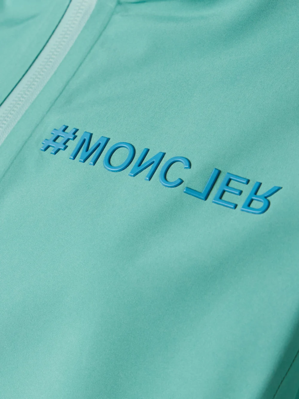 Close-up detail of the Moncler Grenoble Valles Hooded Gore-tex Paclite® Jacket
