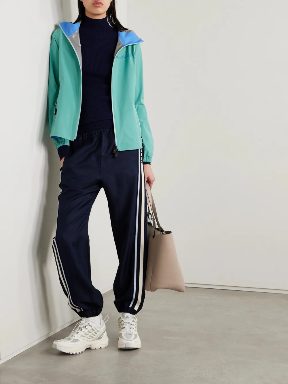 Moncler Grenoble Valles Hooded Gore-tex Paclite® Jacket, worn by a model