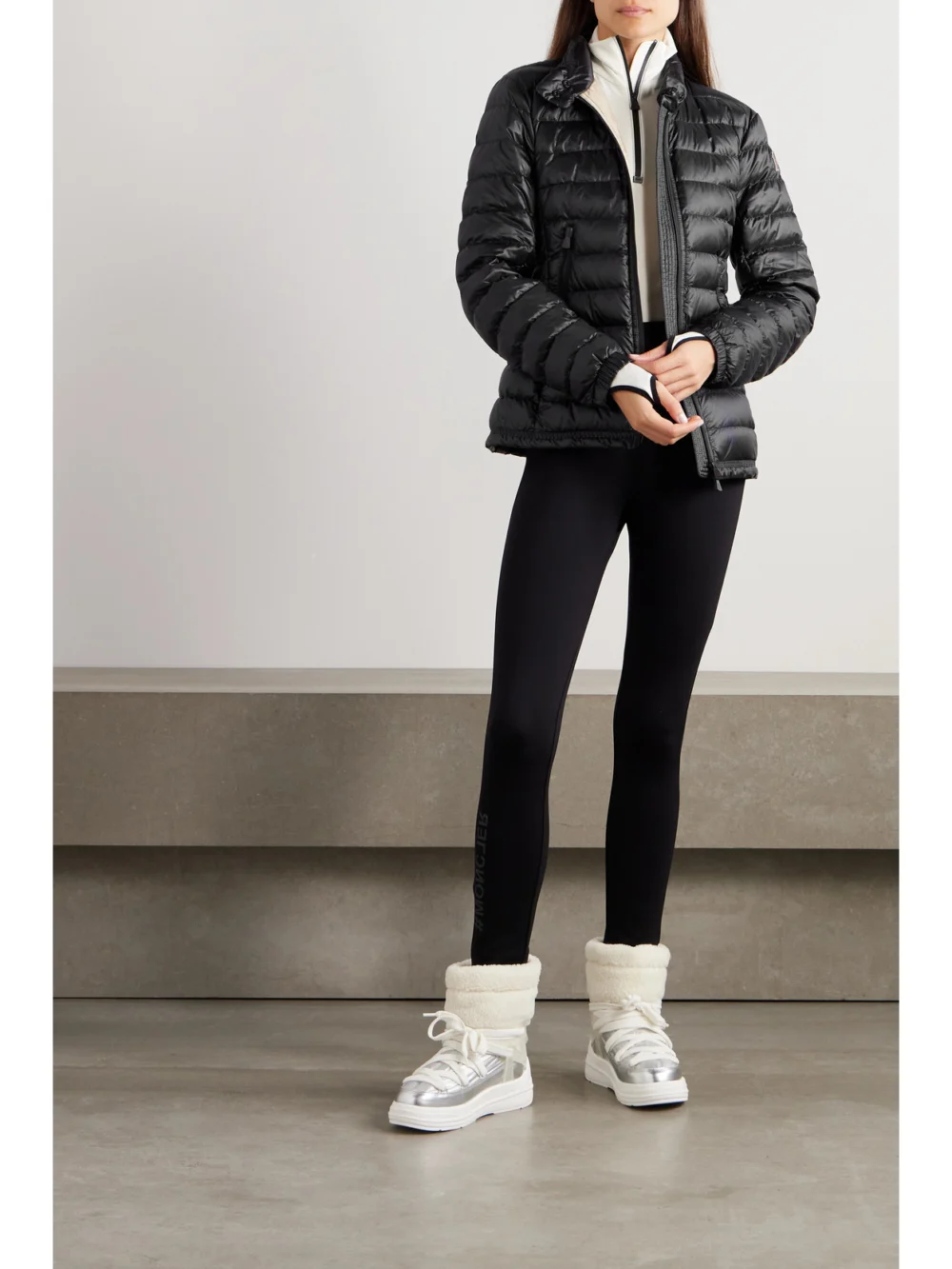 Moncler Grenoble Walibi Quilted Ripstop Down Jacket, worn by a model