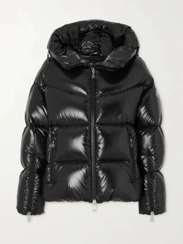Moncler Huppe Appliquéd Quilted Padded Hooded Shell Down Jacket