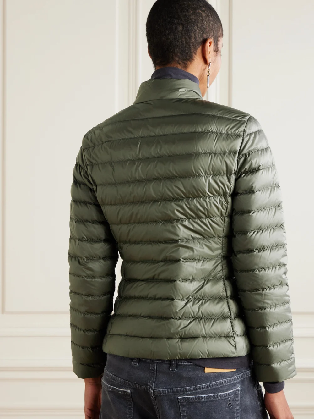Back view of the Moncler Igelle Padded Quilted Shell Down Jacket
