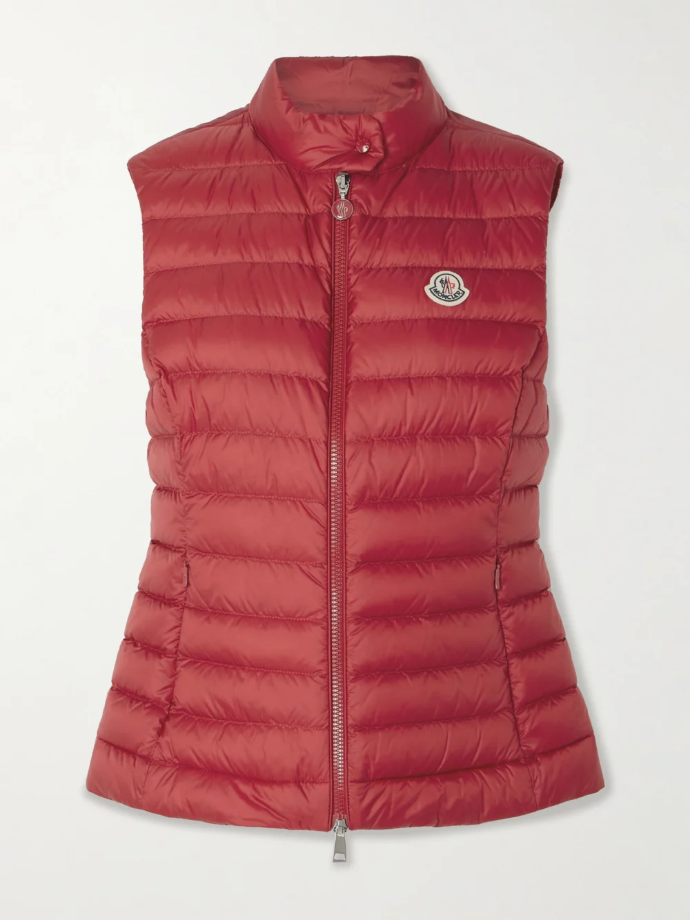 Moncler Igens Quilted Padded Shell Down Vest in red