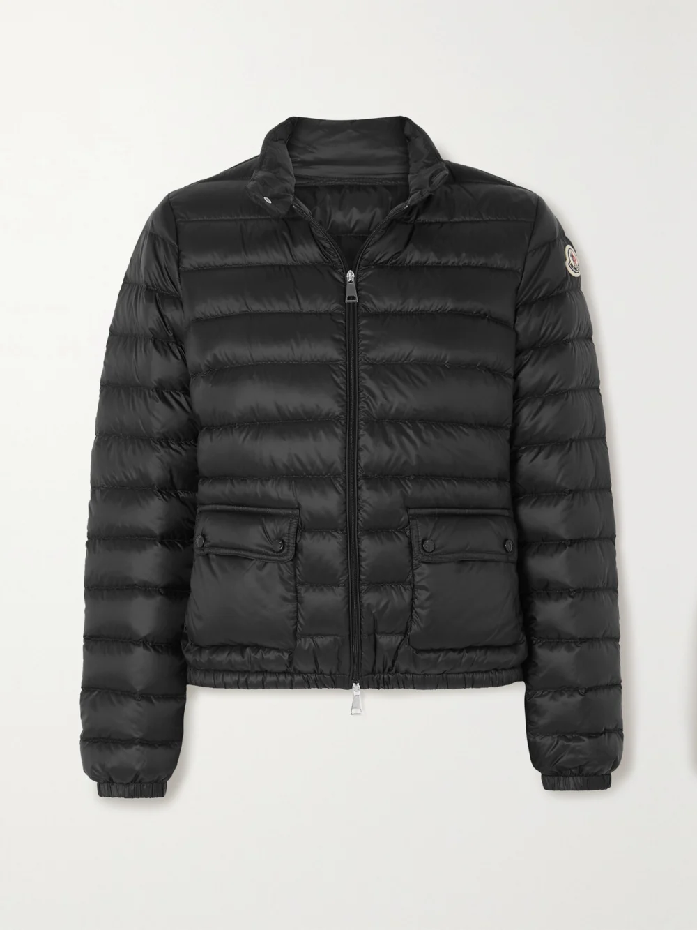 Moncler Lans Quilted Padded Shell Down Jacket in black