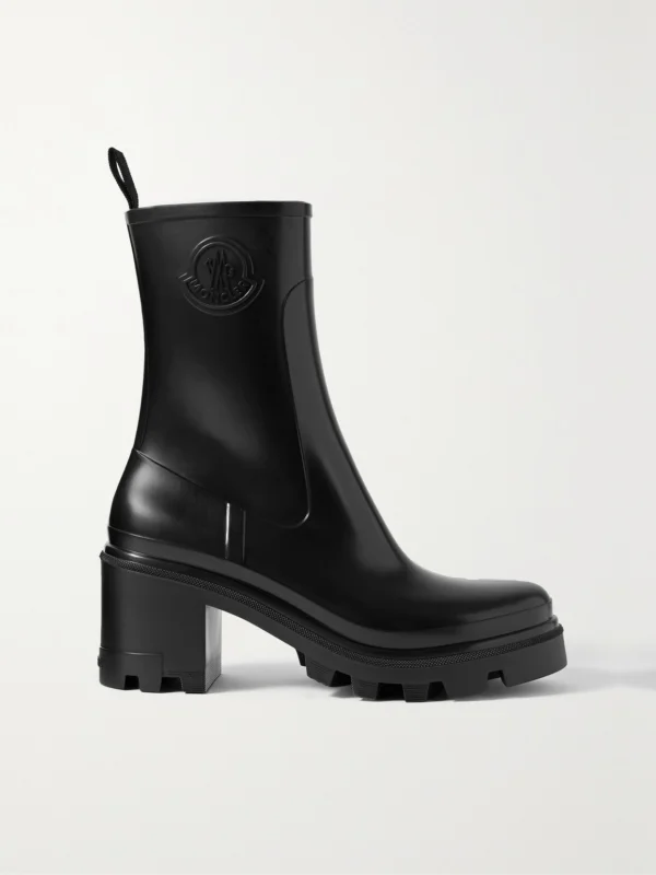 Moncler Loftgrip Embossed Rubber Rain Boots
