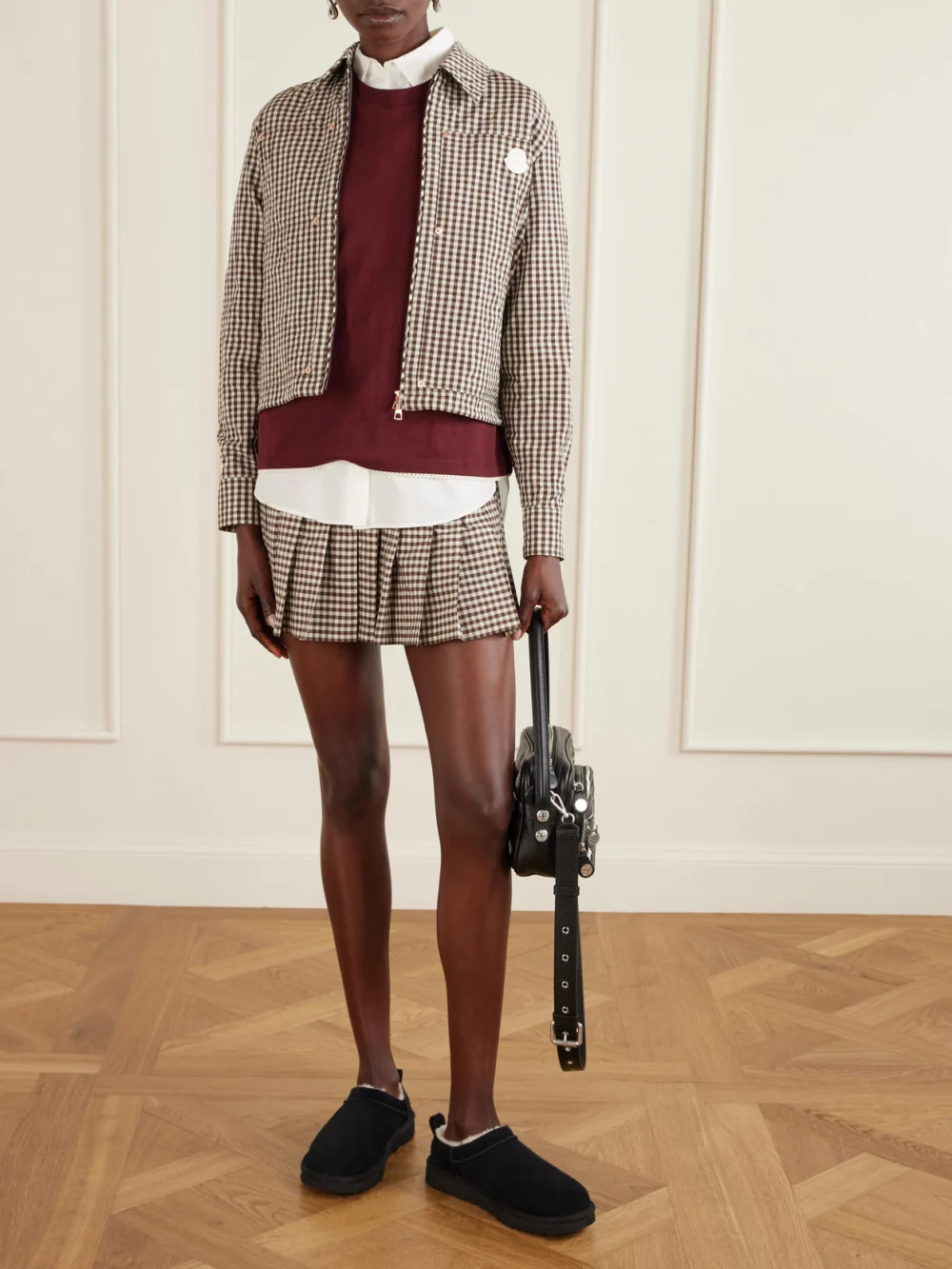 Moncler Logo-appliquéd Cotton-jersey T-shirt, worn by a model