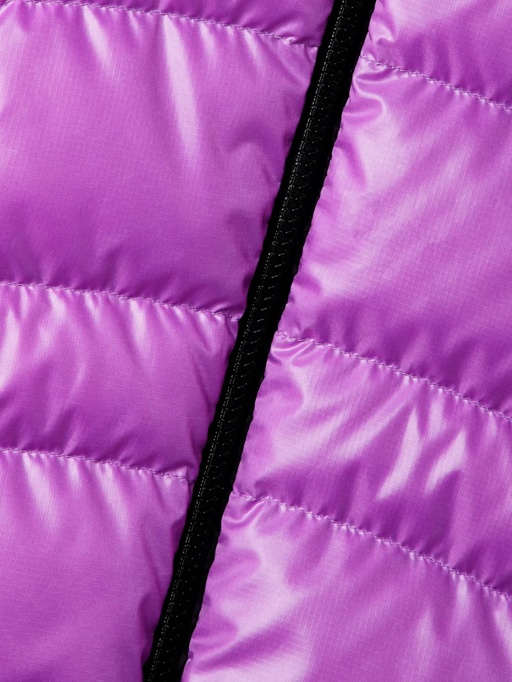 Close-up detail of the Moncler Narlay Hooded Quilted Ripstop Down Jacket