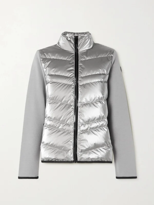 Moncler Paneled Wool-blend and Quilted Shell Down Jacket
