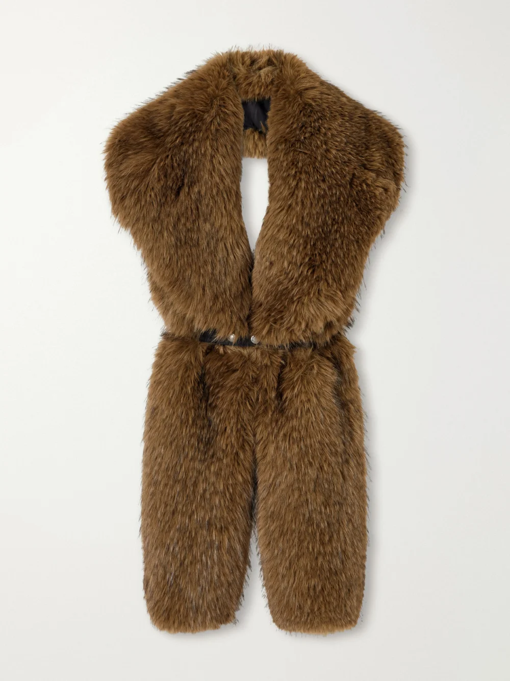Moncler Plush Scarf in light brown