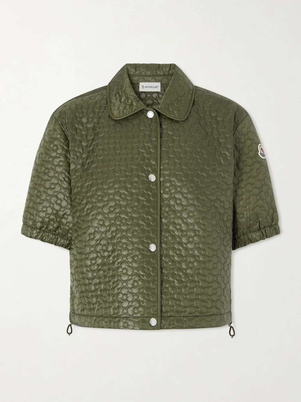 Moncler Quilted Shell Jacket in dark green