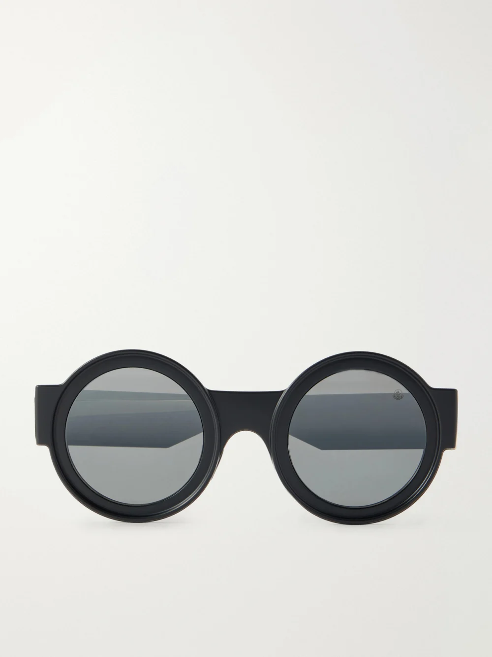 Moncler Round-frame Acetate Sunglasses in black