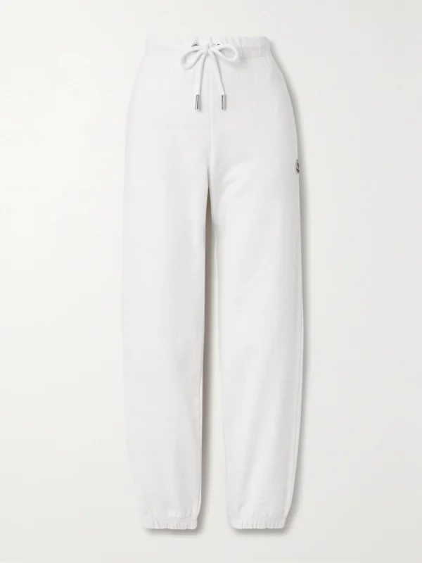 Moncler Tapered Cotton-jersey Track Pants