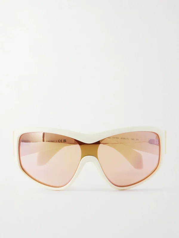 Moncler Thyra Oval-frame Ski Sunglasses