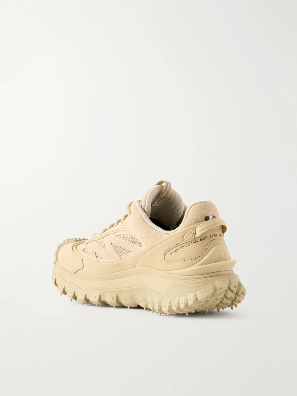 Back view of the Moncler Trailgrip Apex Gtx Suede Sneakers