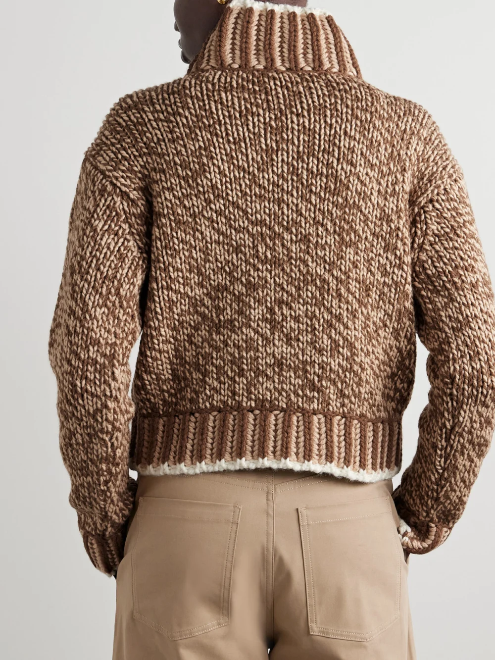 Back view of the Moncler Wool-blend Turtleneck Sweater