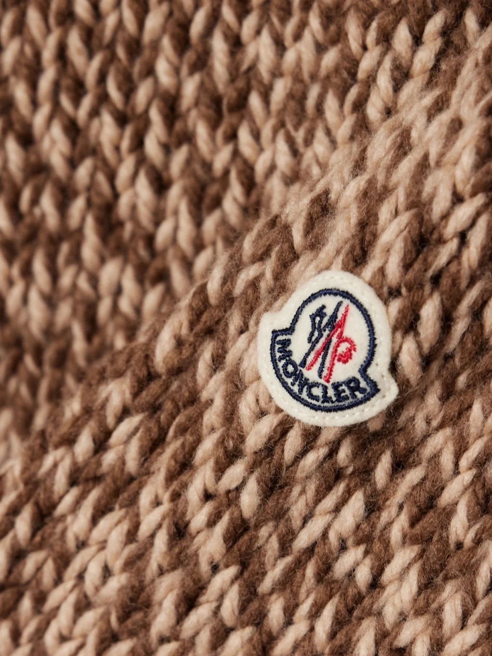 Close-up detail of the Moncler Wool-blend Turtleneck Sweater