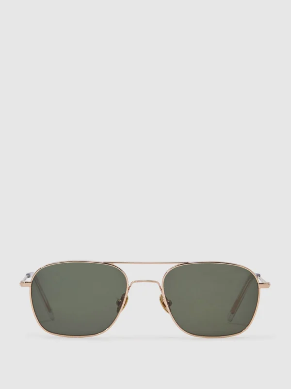 Monokel Eyewear Monokel Eyewear Aviator Style Sunes, Silver