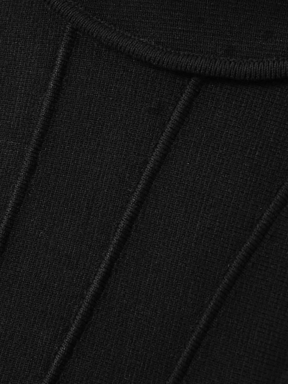 Close-up detail of the Mugler Heaven Stretch-knit Bustier Top