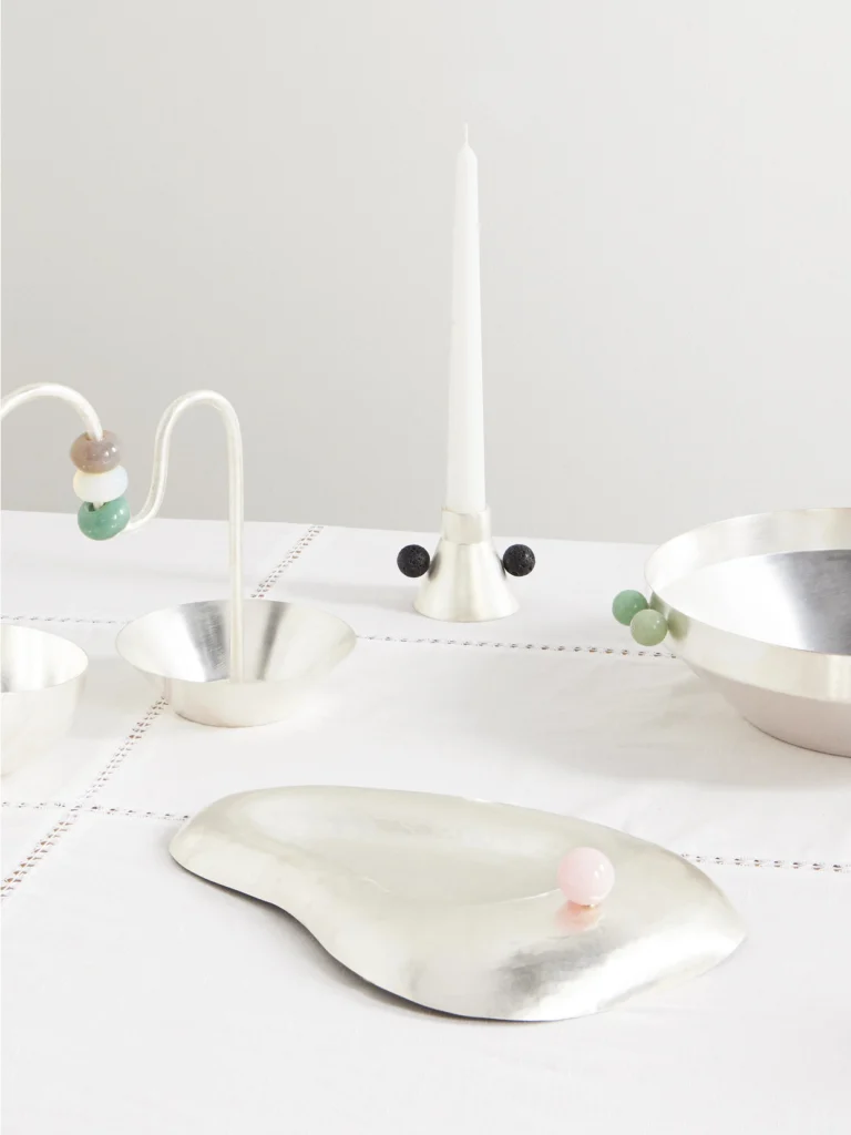 Natalia Criado Ear Silver-plated and Stone Plate