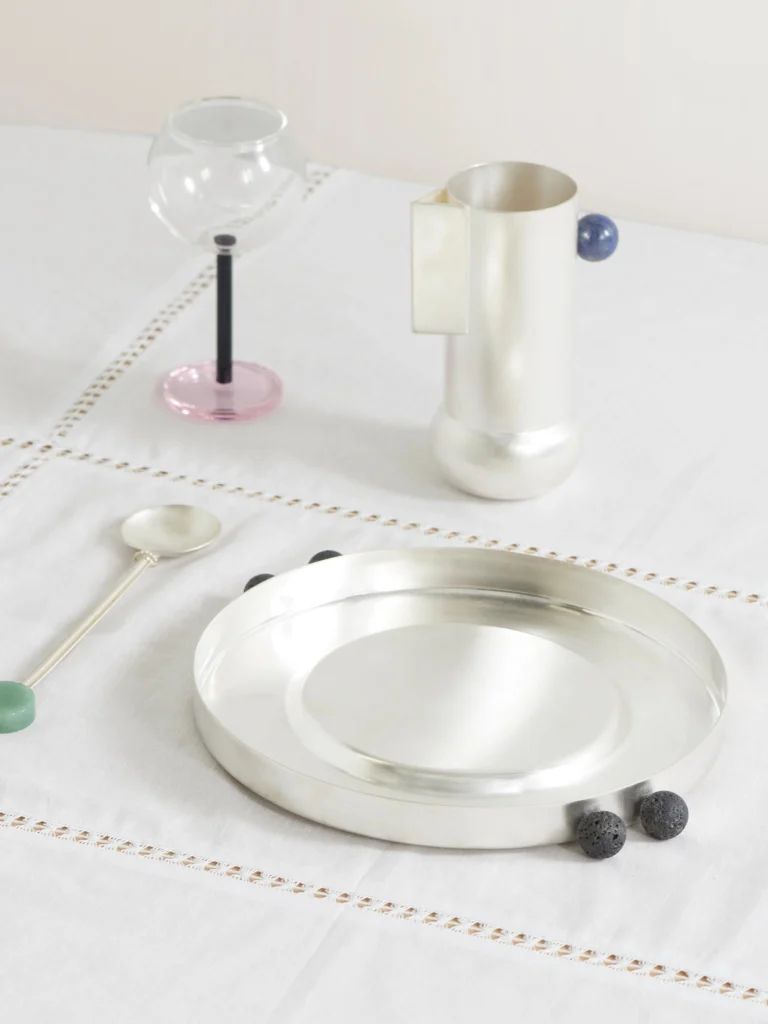 Natalia Criado Lava Silver-plated Plate