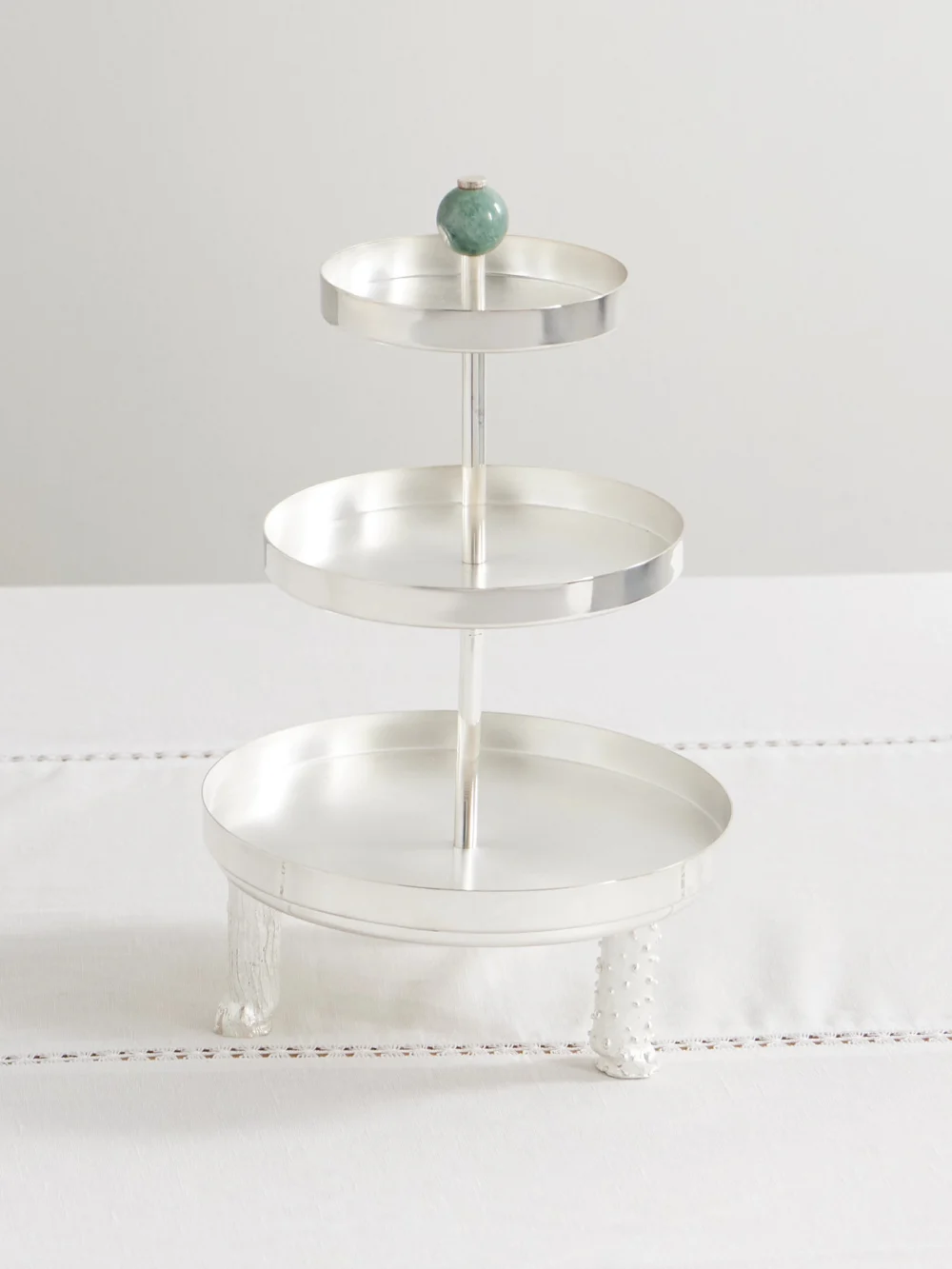 Natalia Criado Silver-plated and Jasper Cake Stand