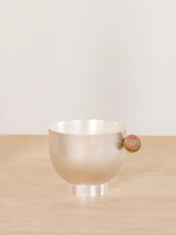 Natalia Criado Silver-plated and Unakite Cup