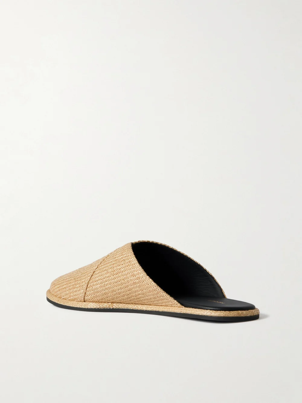 Back view of the Neous Attik Raffia Mules