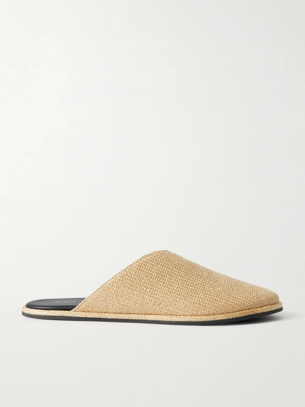 Neous Attik Raffia Mules in neutral