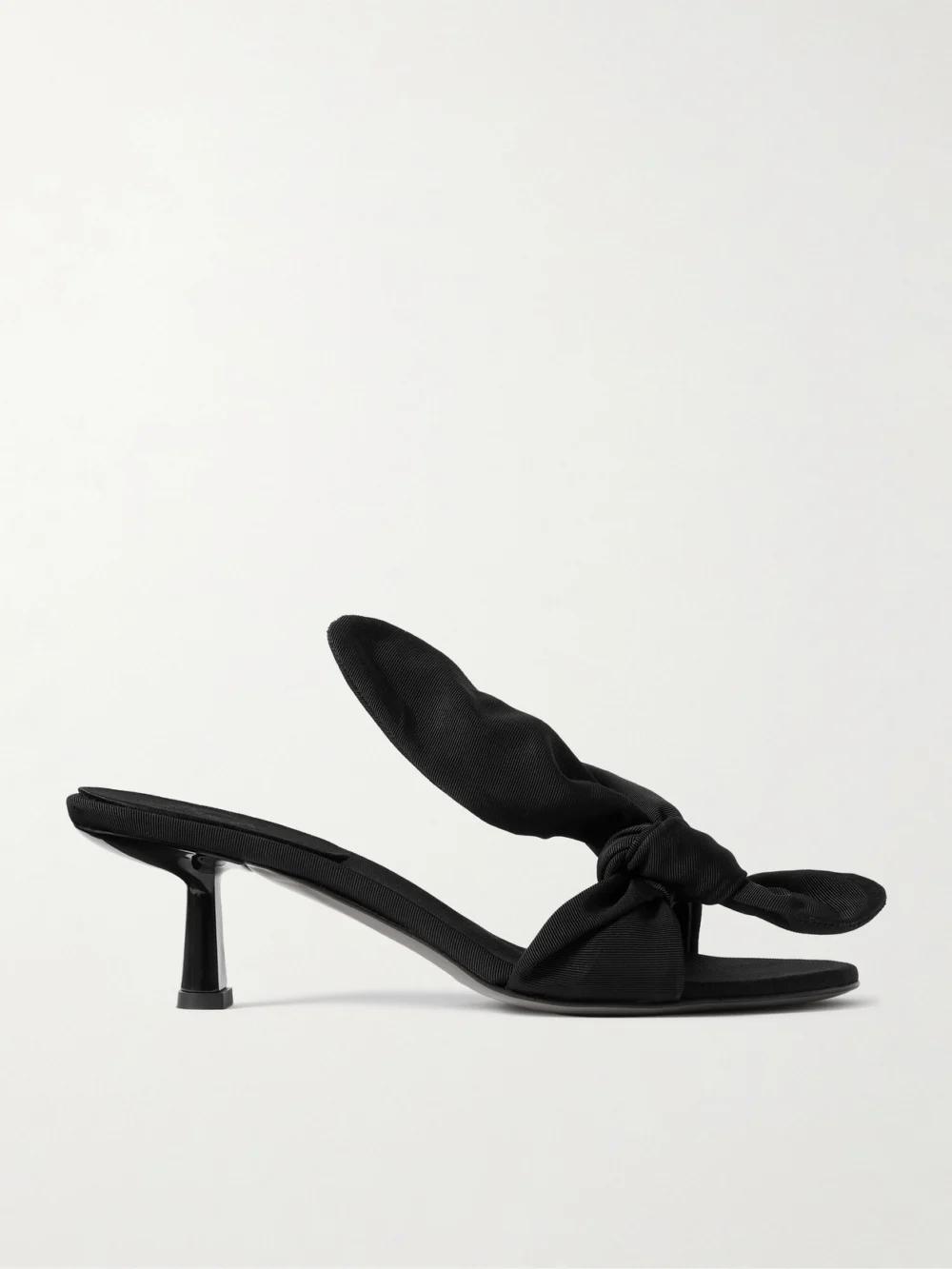 Neous Diana Bow-detailed Grosgrain Sandals in black