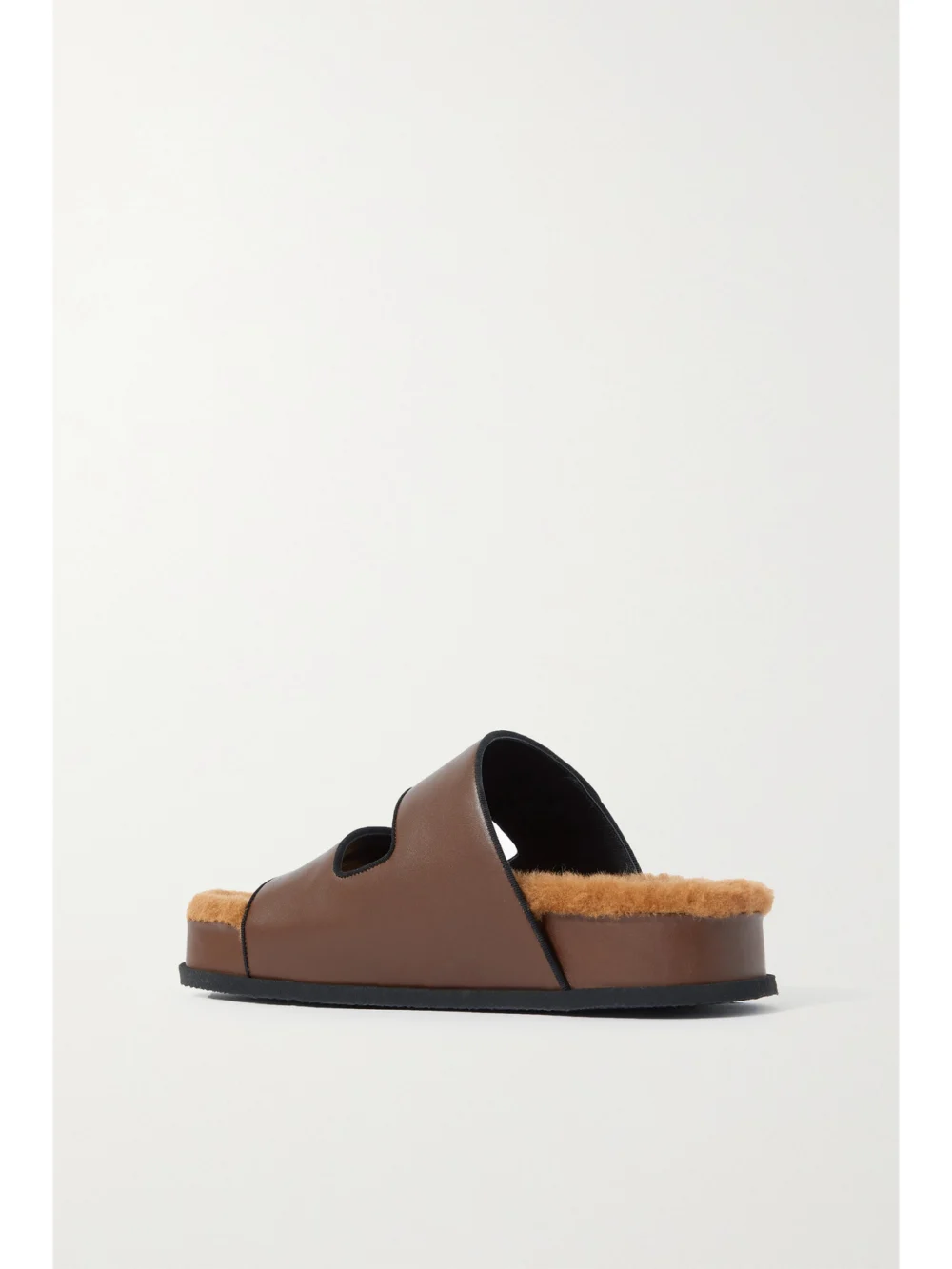 Back view of the Neous Dombai Shearling-lined Leather Slides