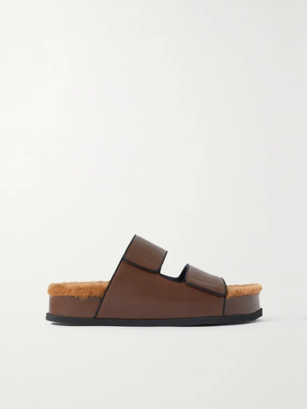 Neous Dombai Shearling-lined Leather Slides