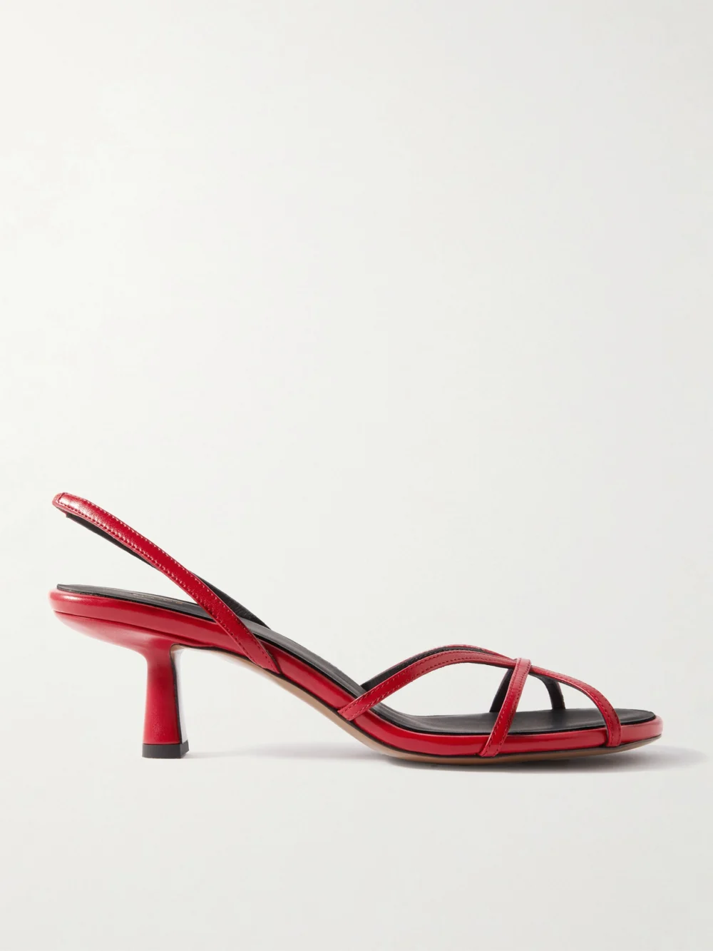 Neous Ibor Leather Slingback Sandals in red