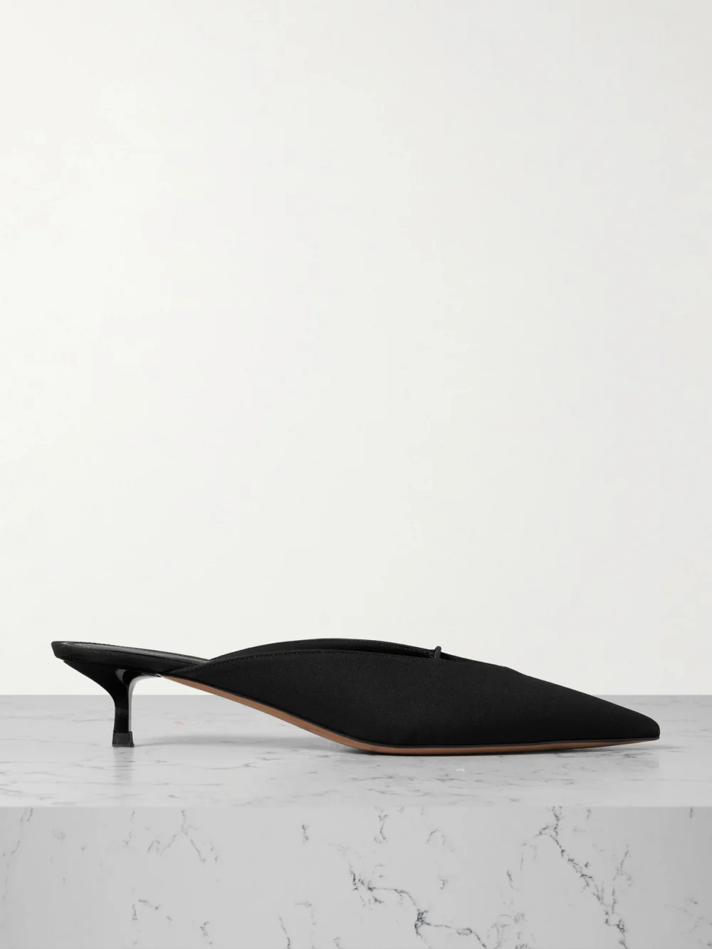 Neous Matar Satin Mules in black