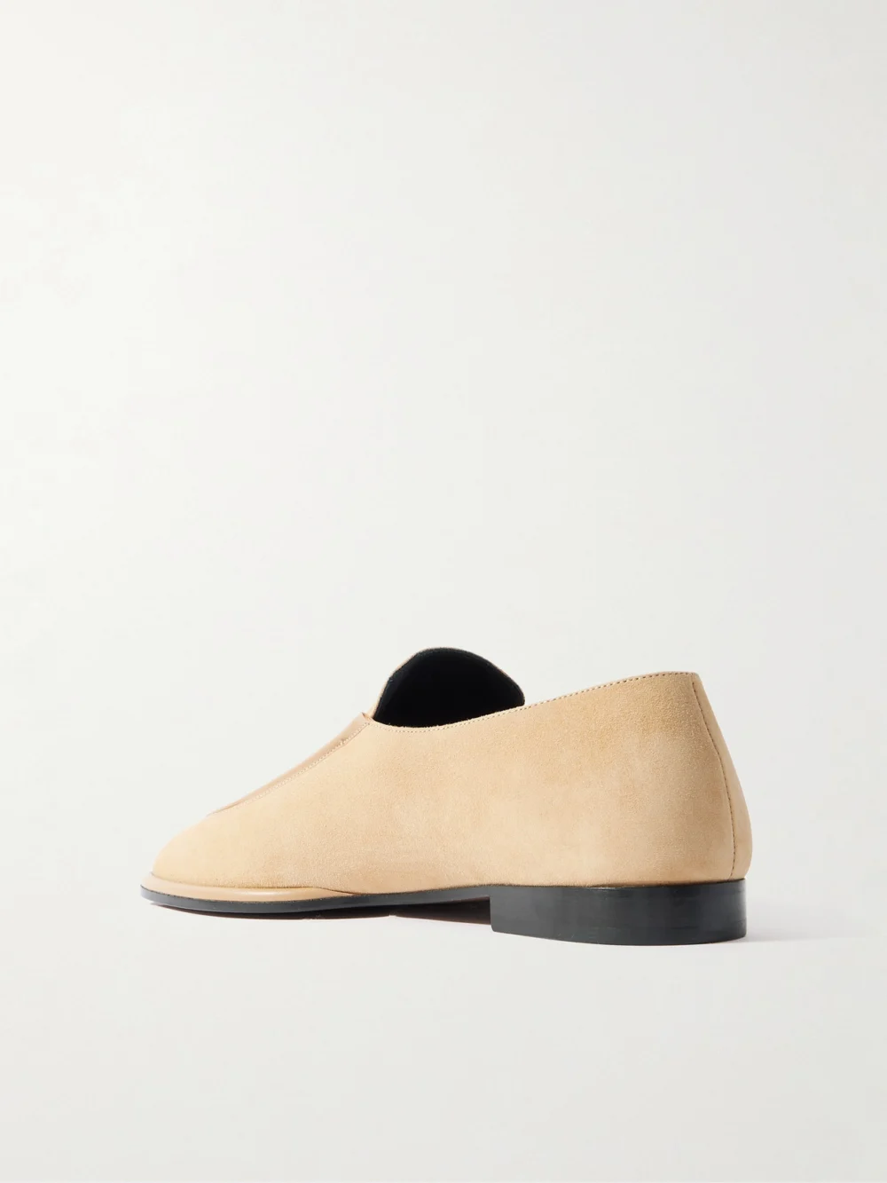 Back view of the Neous Polaris Leather-trimmed Suede Loafers