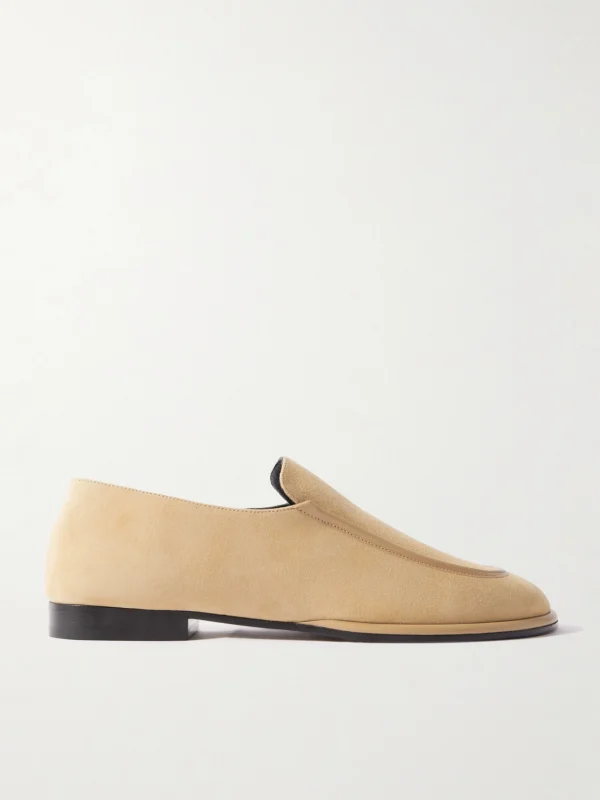 Neous Polaris Leather-trimmed Suede Loafers