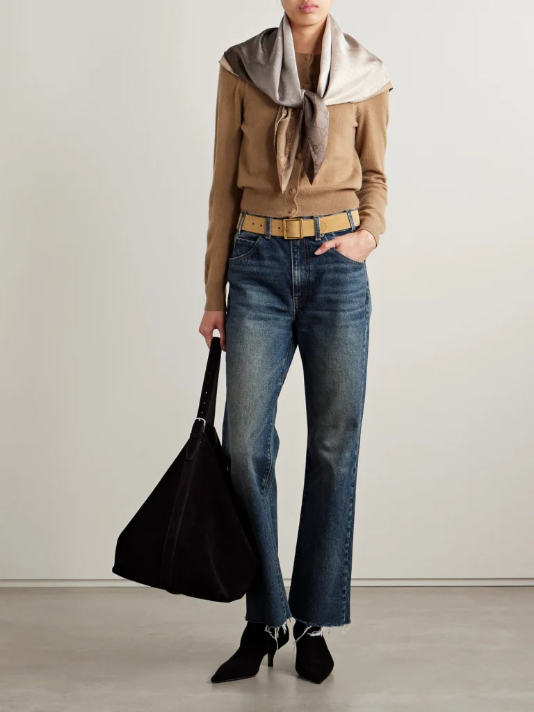 Nili Lotan Calla Distressed Mid-rise Straight-leg Jeans