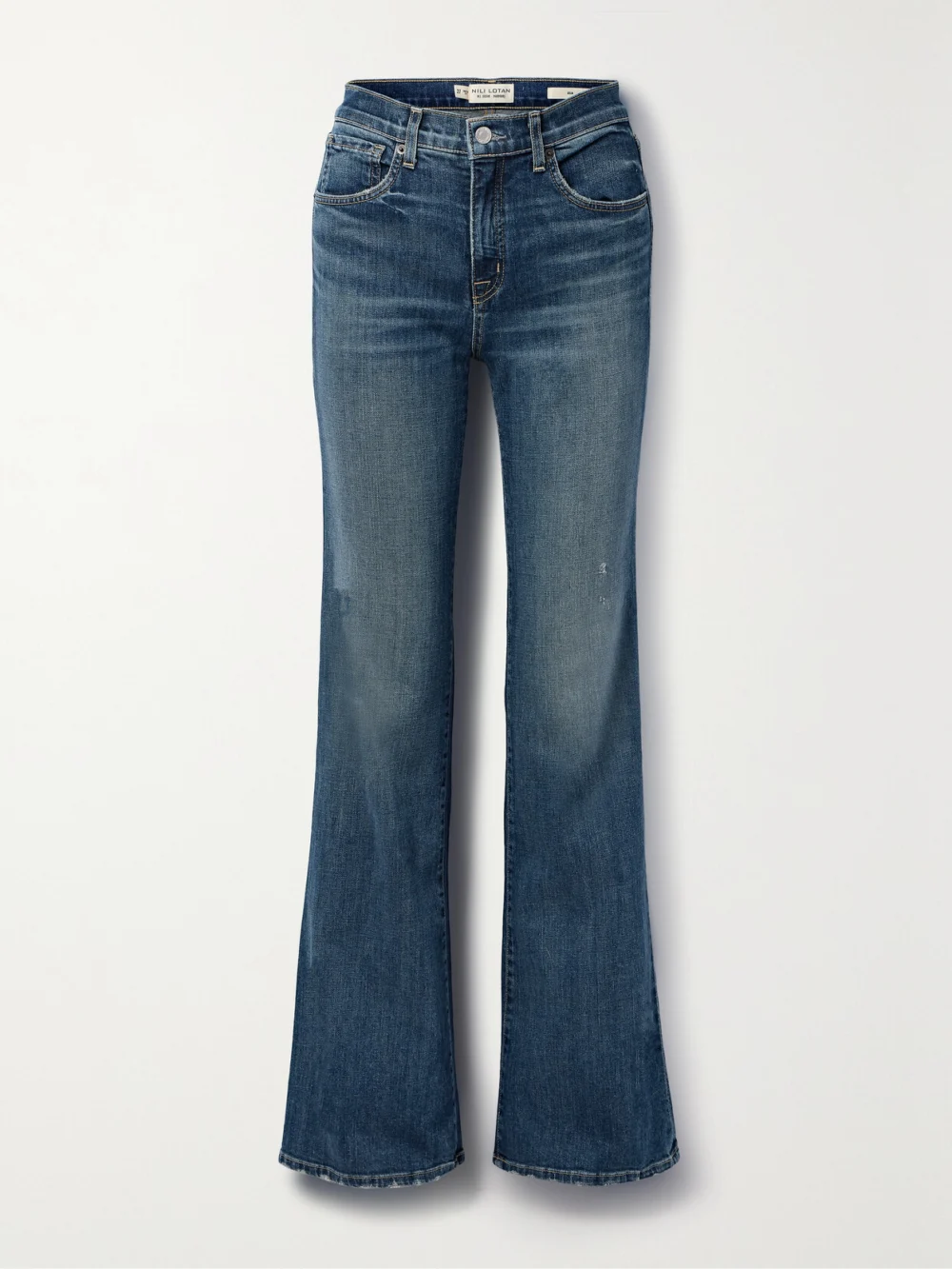 Nili Lotan Celia High-rise Flared Jeans in blue