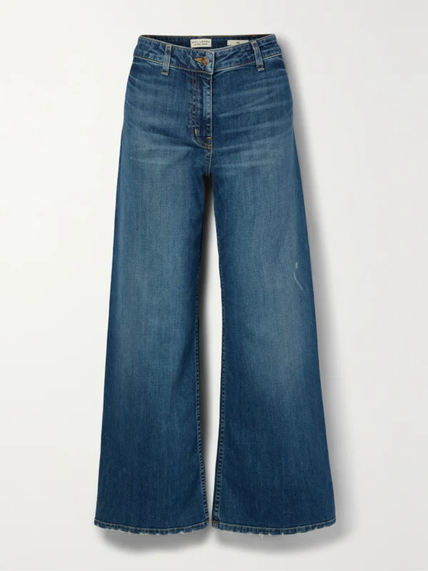 Nili Lotan Megan High-rise Wide-leg Jeans