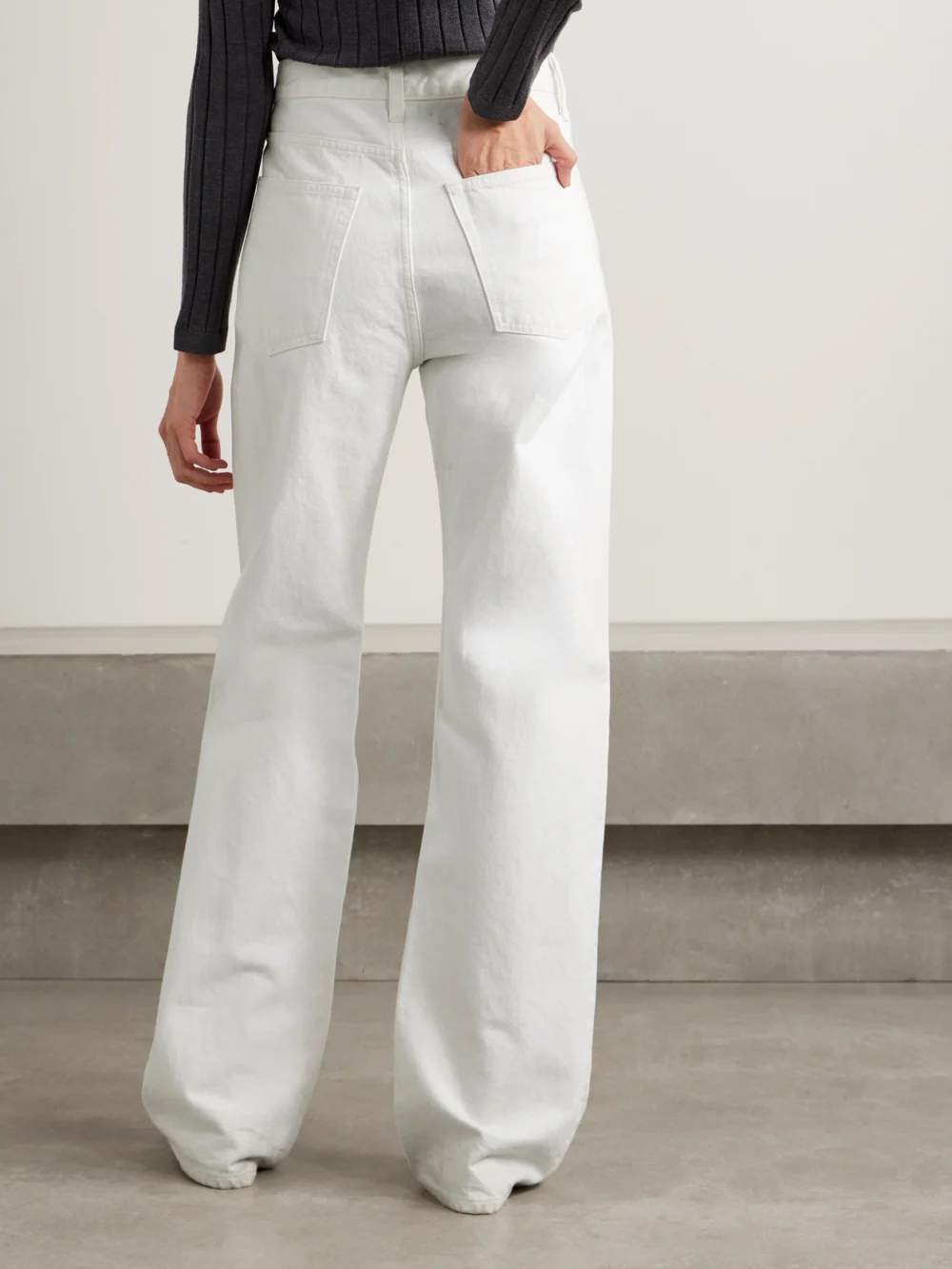 Back view of the Nili Lotan Mitchell High-rise Jeans