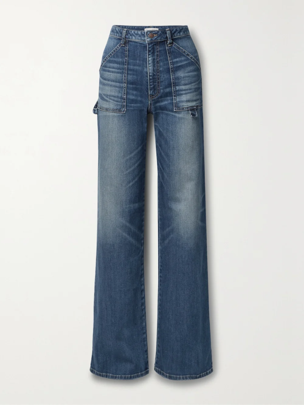 Nili Lotan Quentin High-rise Wide-leg Jeans in blue