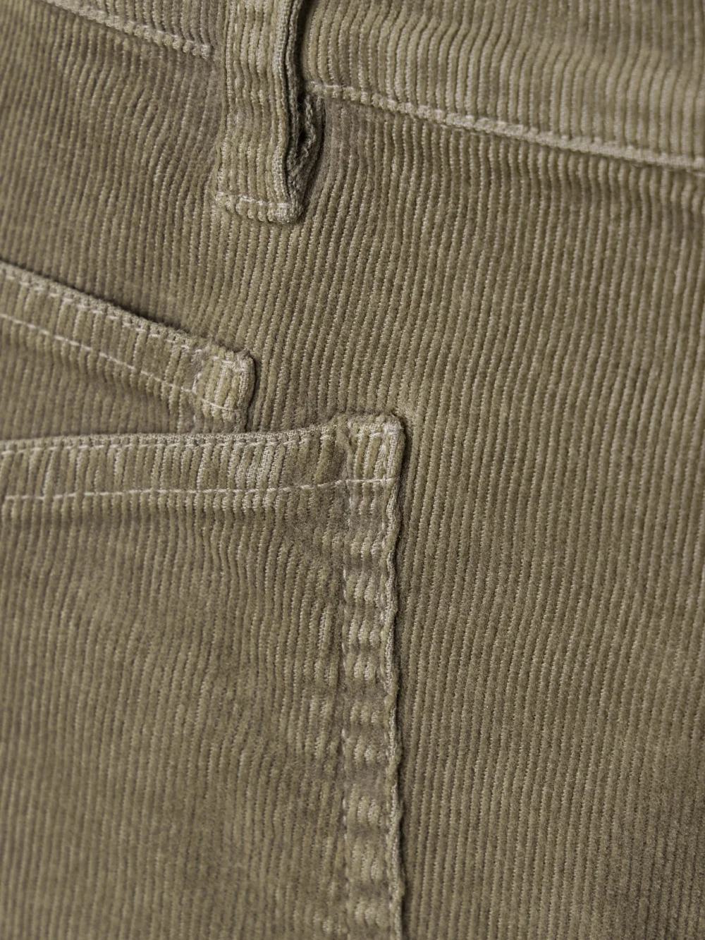 Close-up detail of the Nili Lotan Shon Cotton-blend Corduroy Tapered Pants