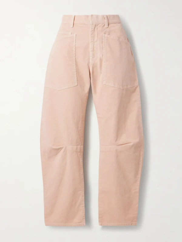 Nili Lotan Shon Cotton-blend Corduroy Tapered Pants