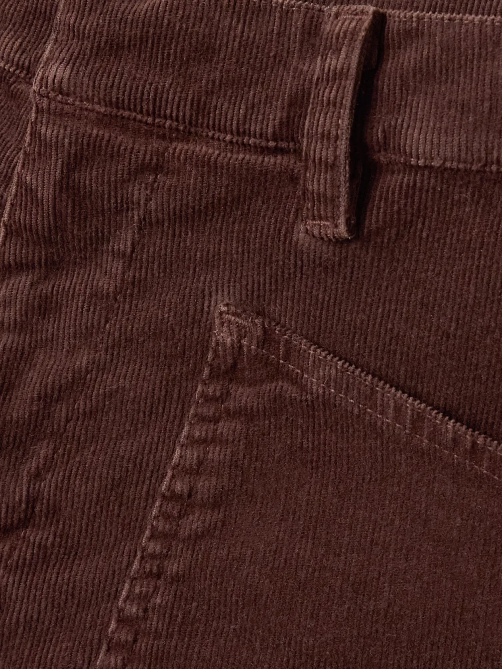Close-up detail of the Nili Lotan Shon Cotton-blend Corduroy Tapered Pants