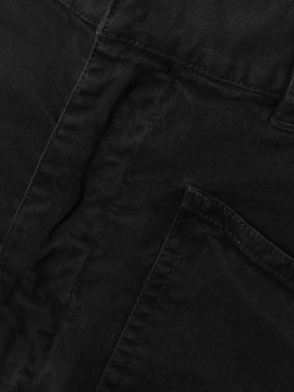 Close-up detail of the Nili Lotan Shon Cotton-blend Twill Barrel-leg Pants