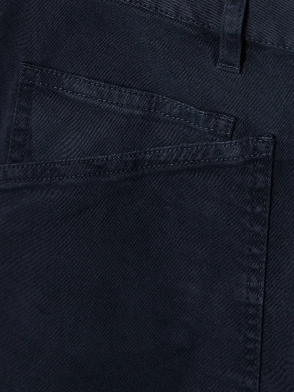 Close-up detail of the Nili Lotan Shon Cotton-blend Twill Tapered Pants