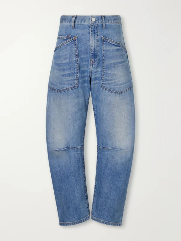Nili Lotan Shon High-rise Barrel-leg Jeans